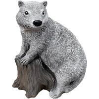 STEINFIGUR Dachs frostfest wetterfest Steinguss - Grau, Stein (18/24/15cm) - stoneandstyle