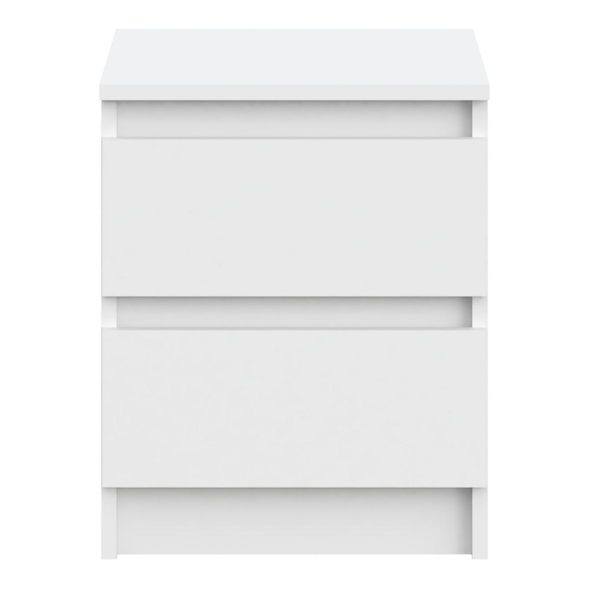 SIDEBOARD SOLA KOM1-2S Schubladen Weiß - Weiß, Holzwerkstoff/Kunststoff (40/50/43cm) - Komodee