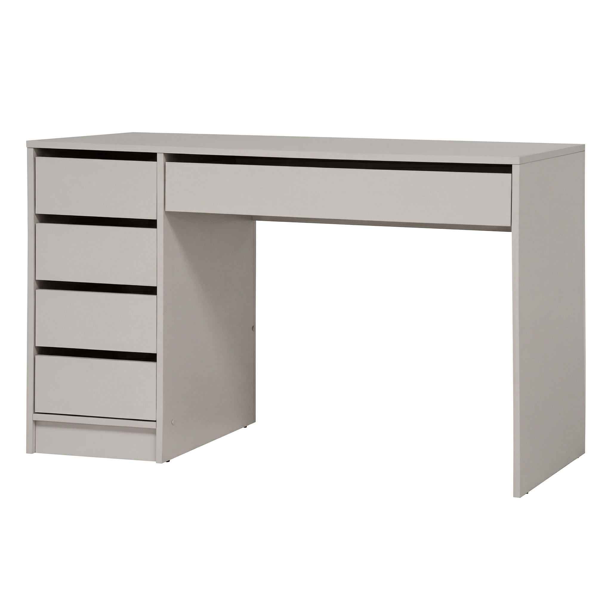 SCHREIBTISCH Malta mit 5 Schubladen, grifflos, Kaschmir - Kaschmir, Holzwerkstoff (57/120/75.5cm) - Beautysofa