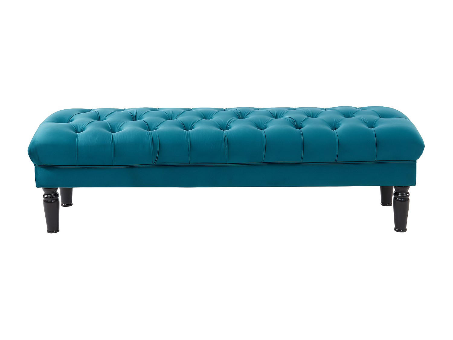 SITZBANK - 1 Person - Samt, Stoff - Blaugrün - RINALDO - Grün, Textil (160/46/50cm) - Vente-Unique