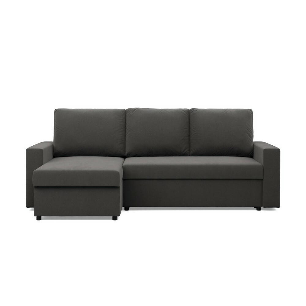 ECKSOFA Neo mit gerader Armlehnen grau - Grau, Textil (231/140cm) - SIMKAM Furniture