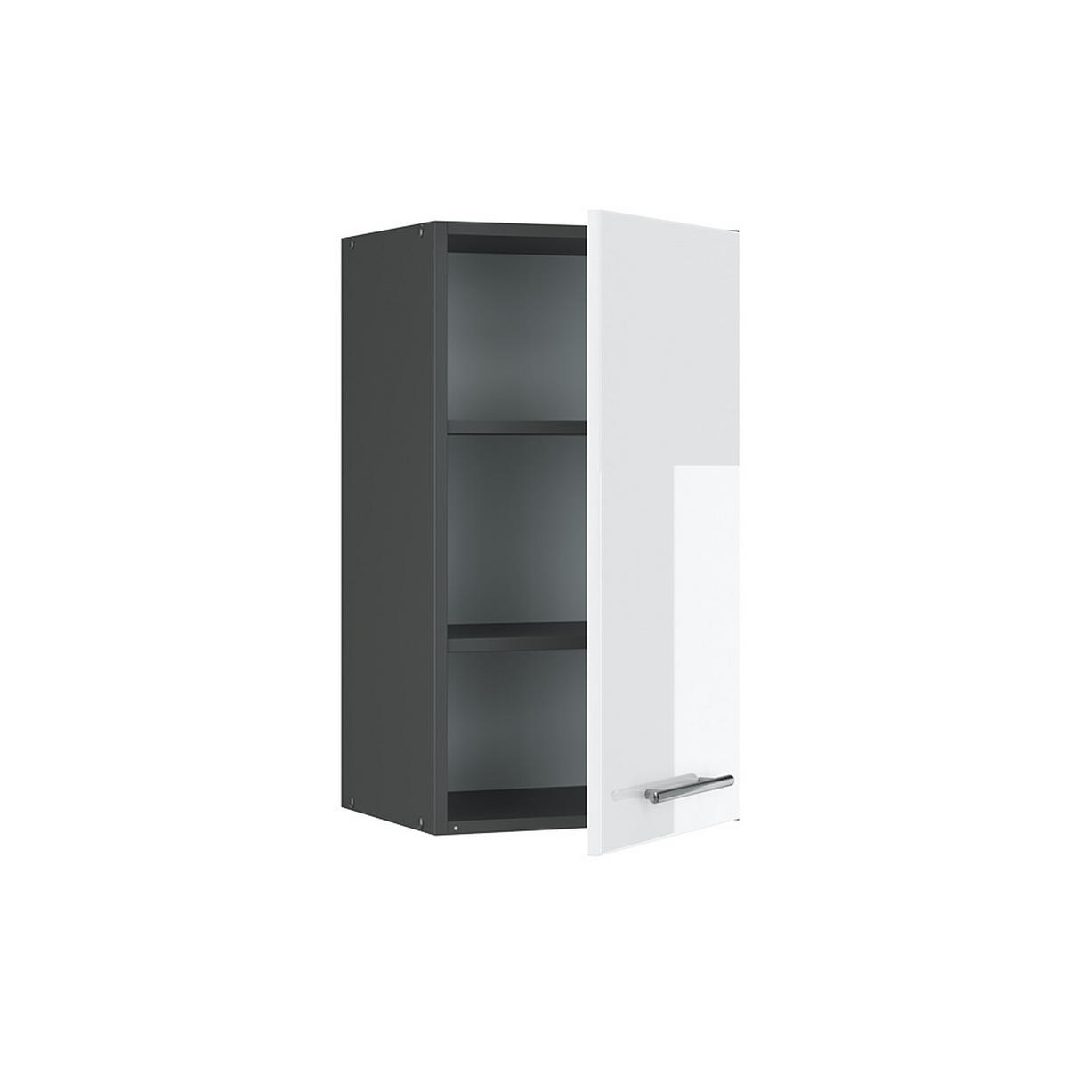 HÄNGESCHRANK Fame-Line Weiß Hochglanz 40 cm - Weiß Hochglanz/Anthrazit, Holzwerkstoff (40/72/34.1cm) - Vicco