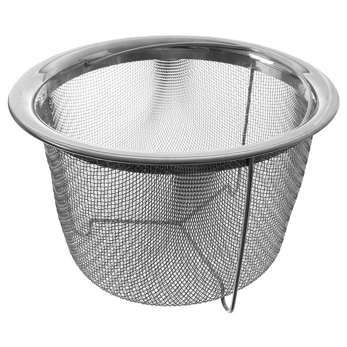 FRITTIERKORB Silber 21,5 x 13 cm - Silberfarben, Metall (21.5cm) - Orion 
