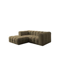 ECKSOFA Solvie Xs In Moly - Grün, Holzwerkstoff/Textil (193/239cm) - Fun Möbel