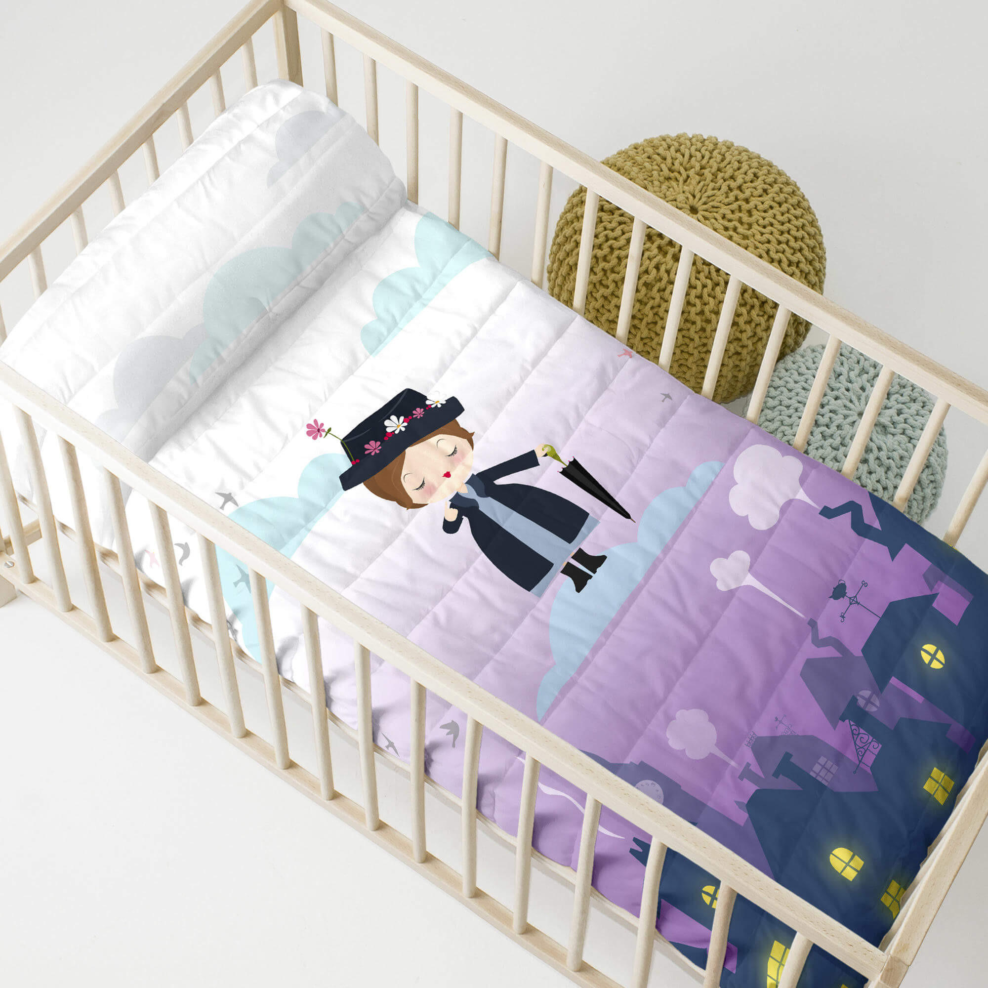 TAGESDECKE nanny 100x130 cm (kinderbett) mehrfarbig - Multicolor, Textil (100/130cm) - Happy Friday