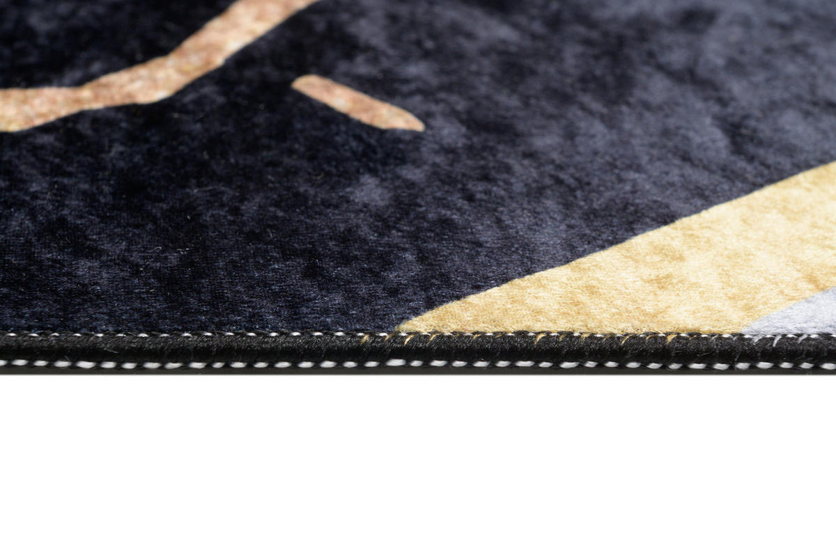 TEPPICH TOSCANA Schwarz 140/200 cm - Schwarz, Textil (140/200cm) - Tapiso