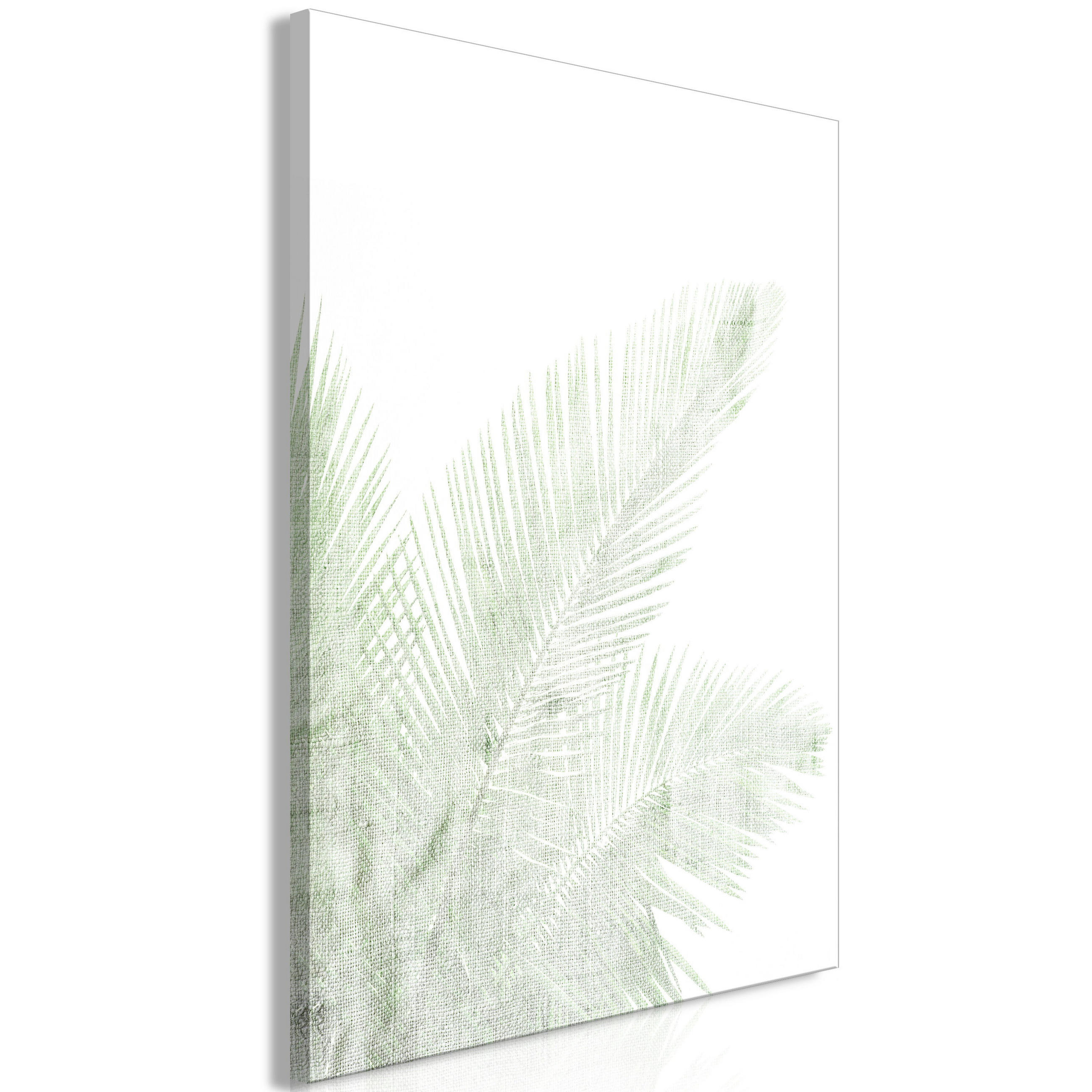KUNSTDRUCK Grün 60/90 cm - Weiß/Grün, Textil (60/90cm) - KUNSTLOFT