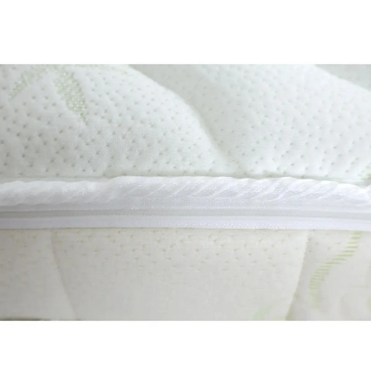 MATRATZE Lux Latex Weiß 200x200 cm H2 - Höhe 20 cm - Weiß, Textil (200/200cm) - Letti Moderni