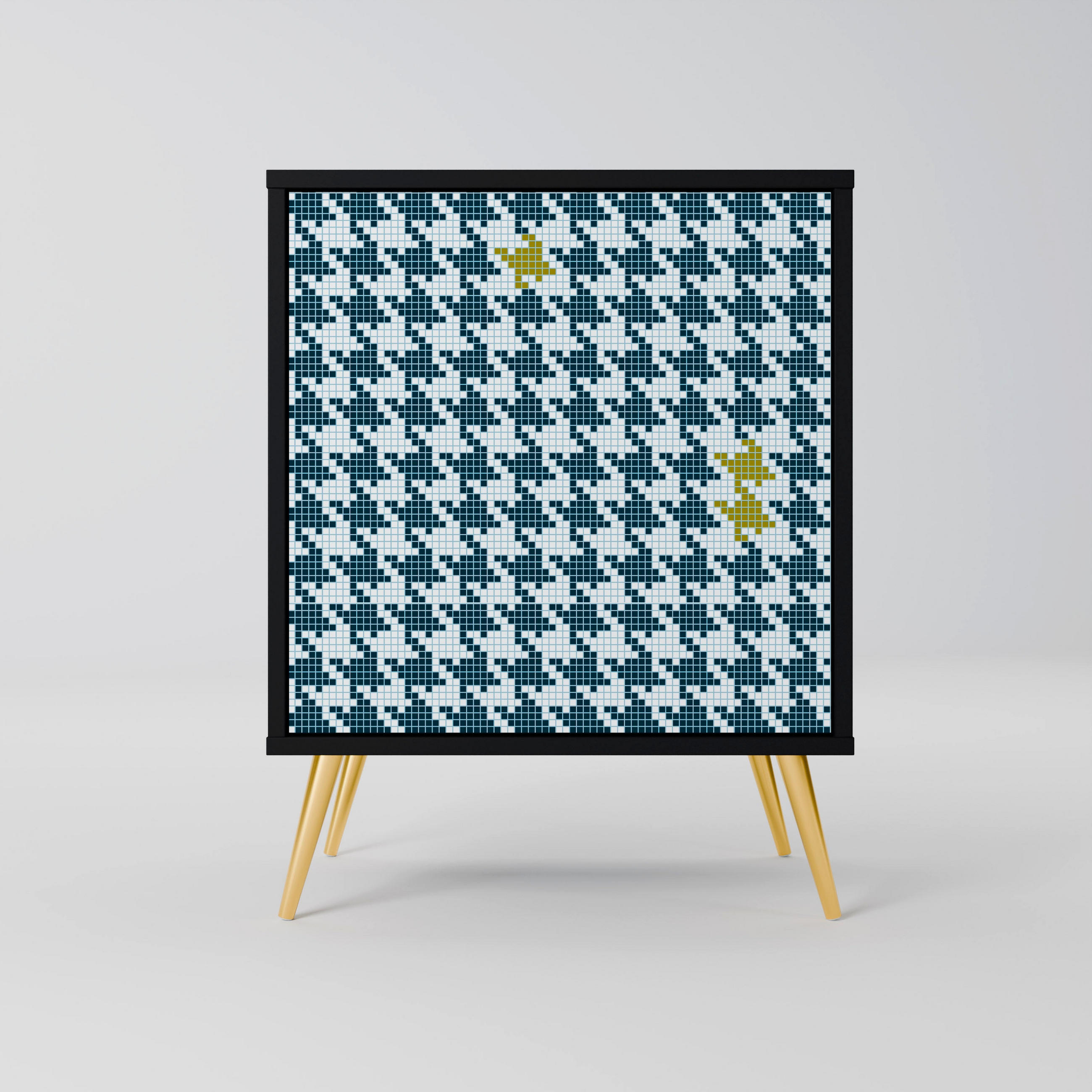 SpaceRebels Sideboard Schwarz 57.5x75.5x42 cm
