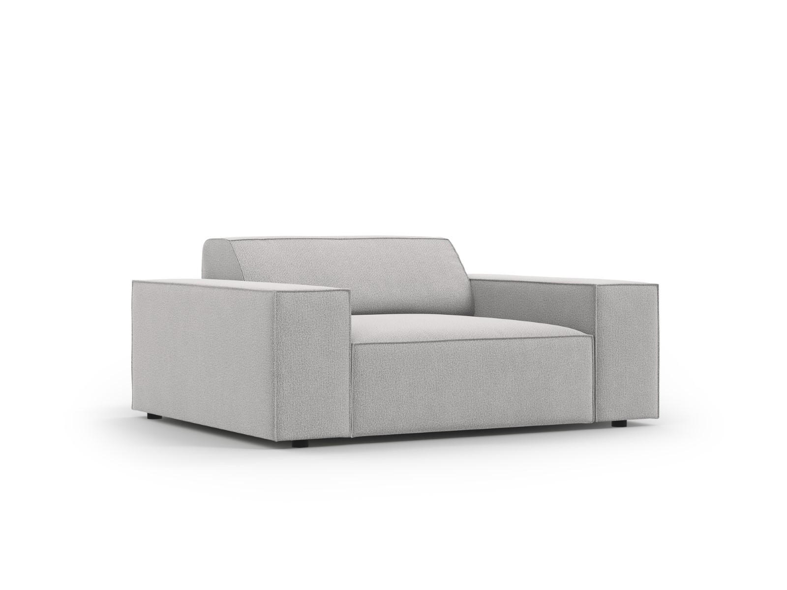 SESSEL Jodie aus strukturiertem Stoff hellgrau - Hellgrau, Textil (102/70/124cm) - Micadoni