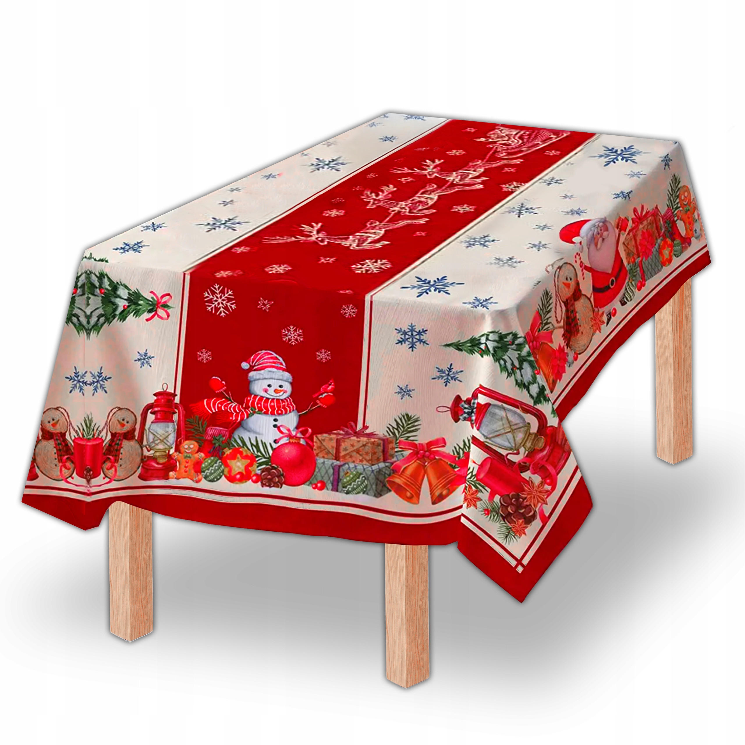 TISCHDECKE Weihnachts 140x250cm - Multicolor, Textil (140/250cm) - KRUMAD