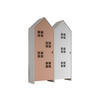 REGALSCHRANK Set Kania 115x37x171 MDF Weiß /Bunt - Pink/Weiß, Holzwerkstoff (115/171/37cm) - 58aufmkessel