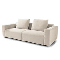 3-SITZER SOFA - Webstoff - Beige, Textil (233/83/100cm) - home24