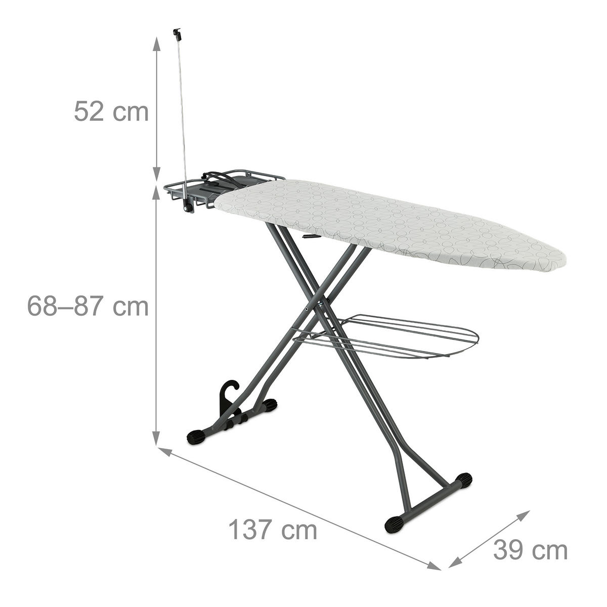 LIKALNA miza - večbarvno, kovina/umetna masa (137/39cm) - Relaxdays