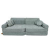 KINDERSOFA, Boucle, Frische Minze - Waldgrün, Textil (160/24/80cm) - MeowBaby