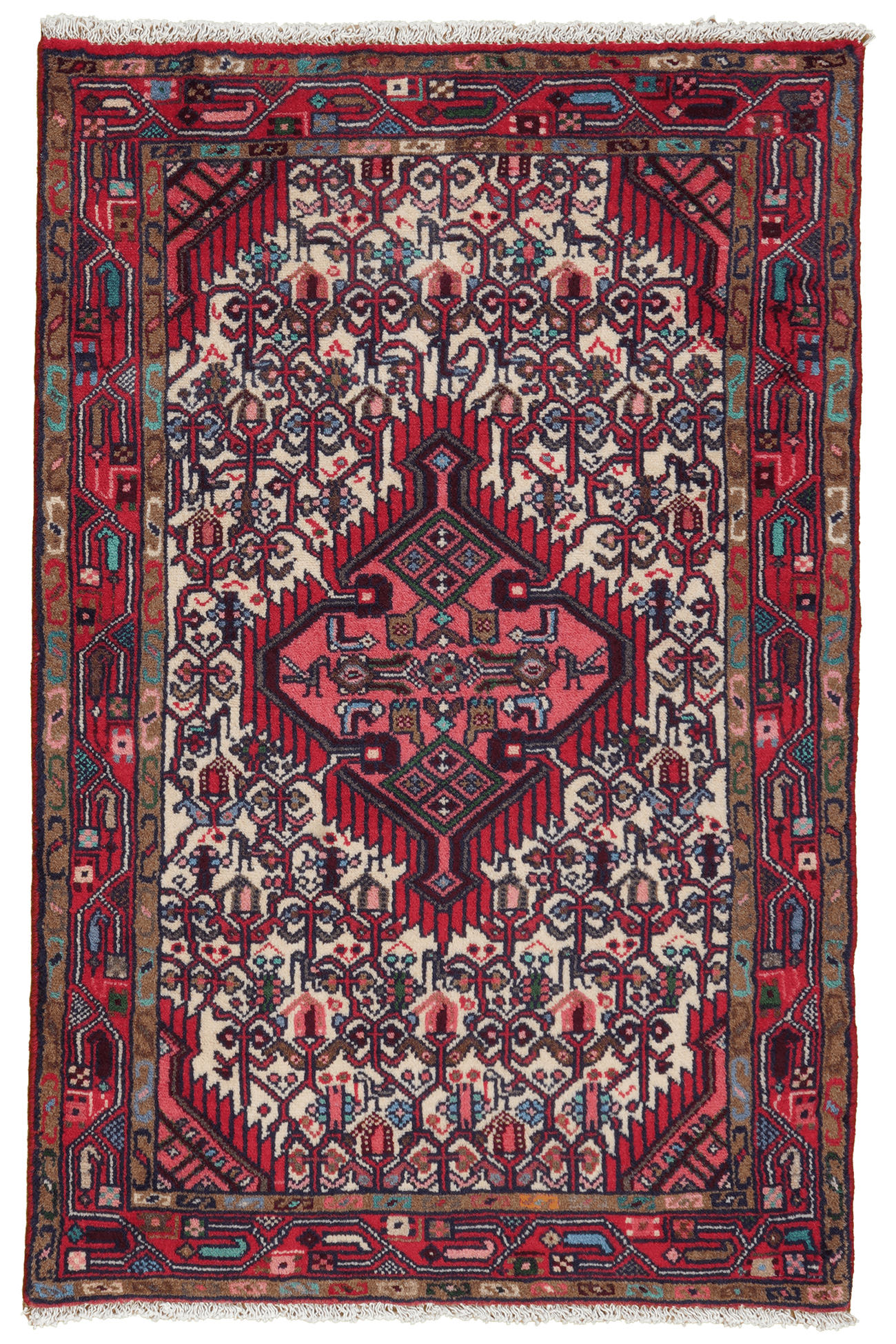 TEPPICH Assadabad Mehrfarbig 116/77 cm Schurwolle - Multicolor, Textil (77/116cm) - Looma