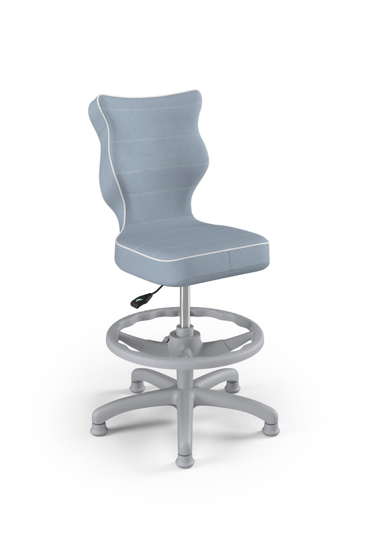 KINDERSTUHL Petit mit Fußstütze - Blau, Textil (66/96/66cm) - RAUMHIRSCH FURNITURE