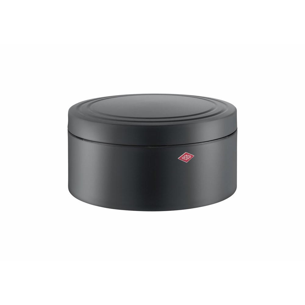 BROTKASTEN Schwarz 24/24/12.4 cm 8012239 - Schwarz, Metall (24/12.4/24cm) - Wesco