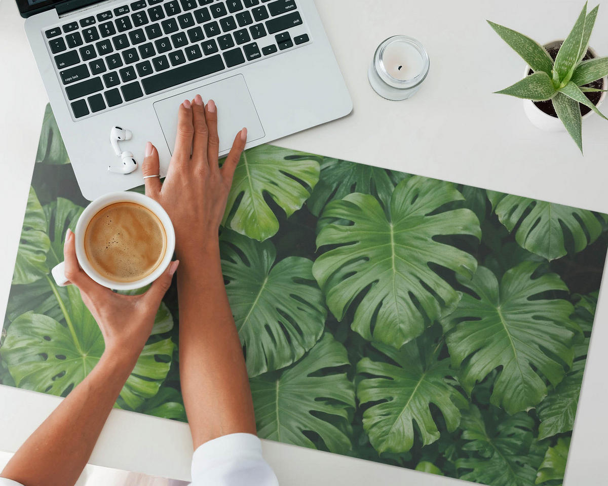 SCHREIBTISCHUNTERLAGE 90x45 cm Grün - Jadegrün, Kunststoff (1.6/90/45cm) - Wallfluent