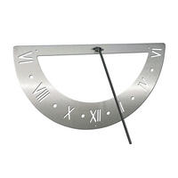 SONNENUHR für die Wand Edelstahl Rostfrei 70 cm 96206 - Silberfarben, Metall (70/37/40cm) - DanDiBo