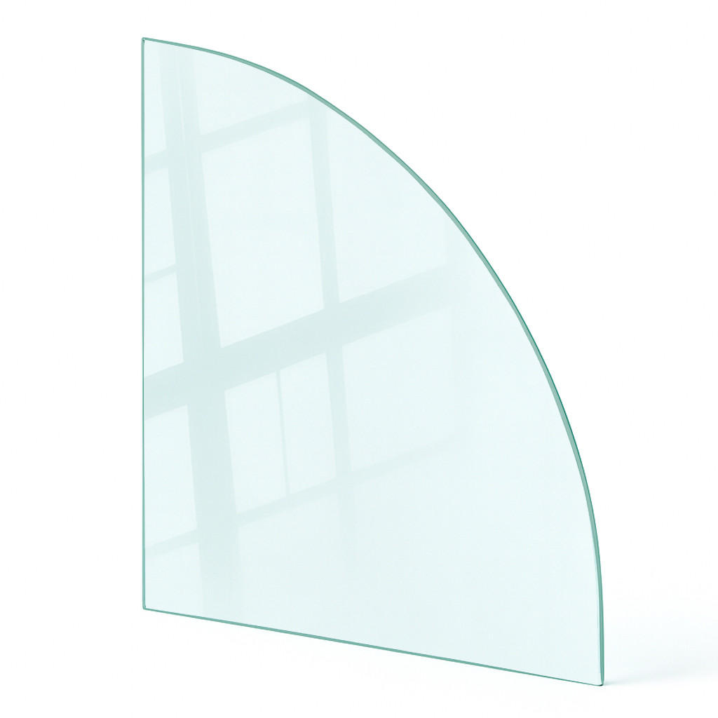 TULUP PODLOŽKA POD KRB 100x100 cm čtvrtkruh transparentní