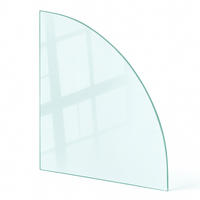 GLASPLATTE für Kamin transparent 100x100 cm - Transparent, Glas (100/100/0.4cm) - TULUP