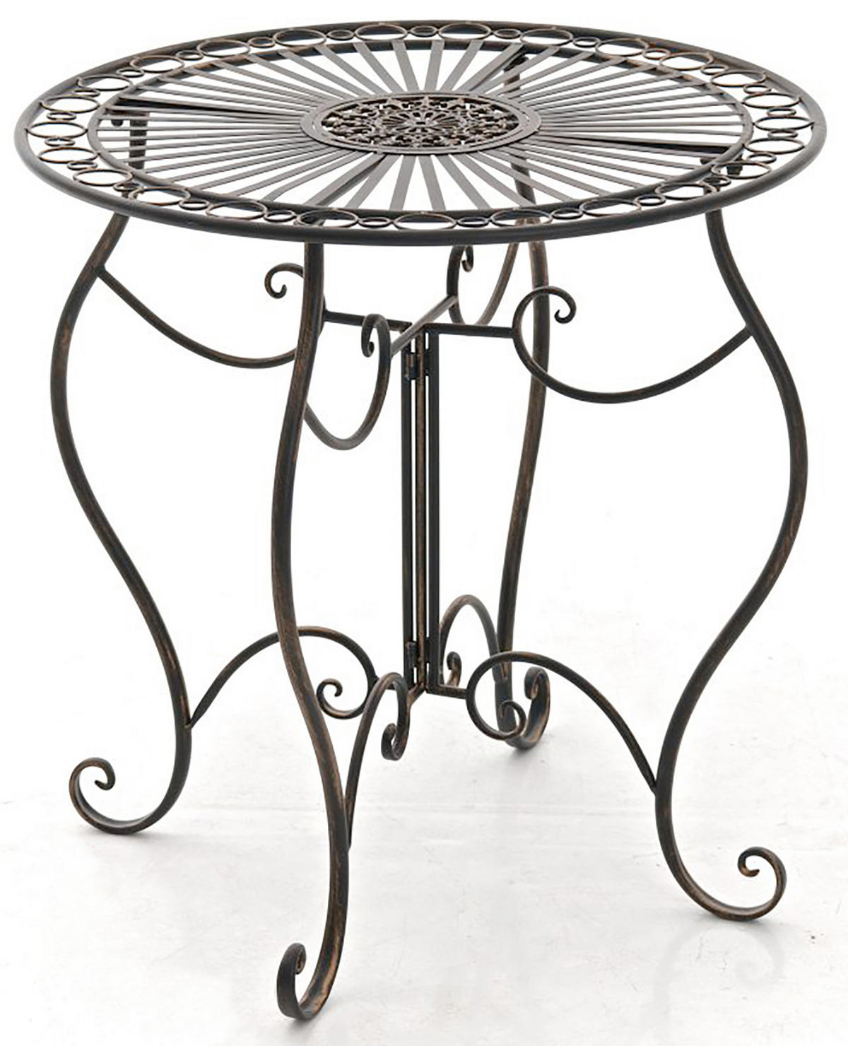 BALKONSET Bistroset Fuver Metall Bronze 2 Personen - Bronzefarben, Metall - DELUKE