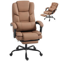 BÜROSTUHL Braun 67.0/65.0/119.0 cm - Braun, Leder (65/119/67cm)