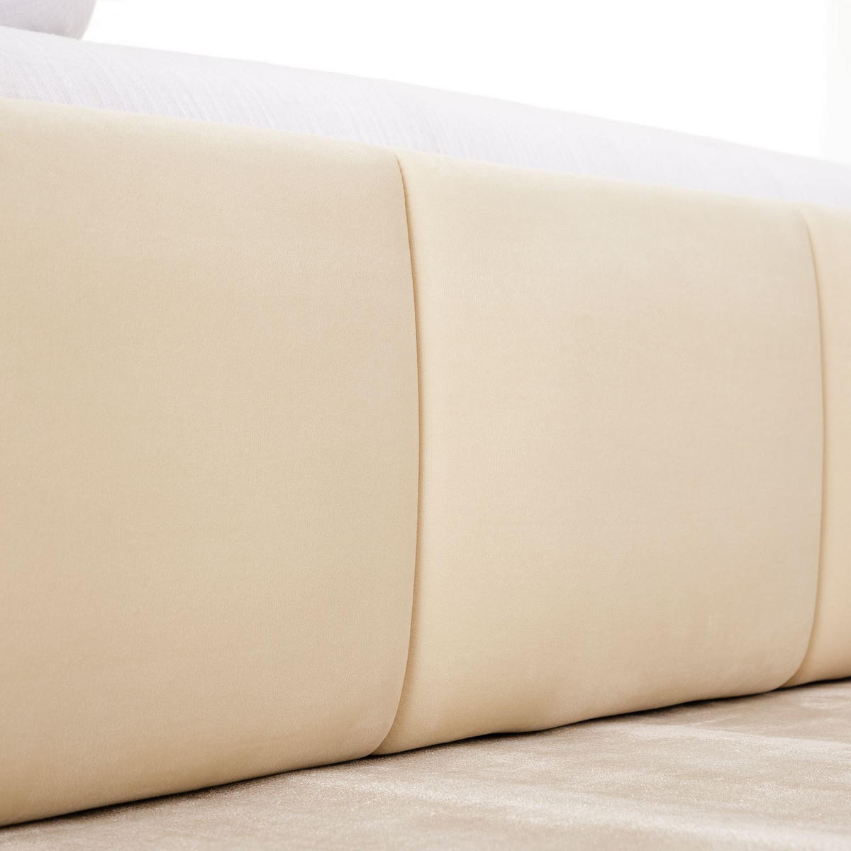 POLSTERBETT CLOUD 180x200 cm cremeweiß - Creme, Textil (180/200cm) - IDIMEX