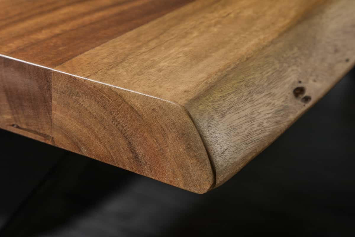 ESSTISCH MAMMUT NATURE Akazie Natur|Anthrazit 200cm - Braun/Grau, Holz/Metall (100/200/77cm) - riess-ambiente