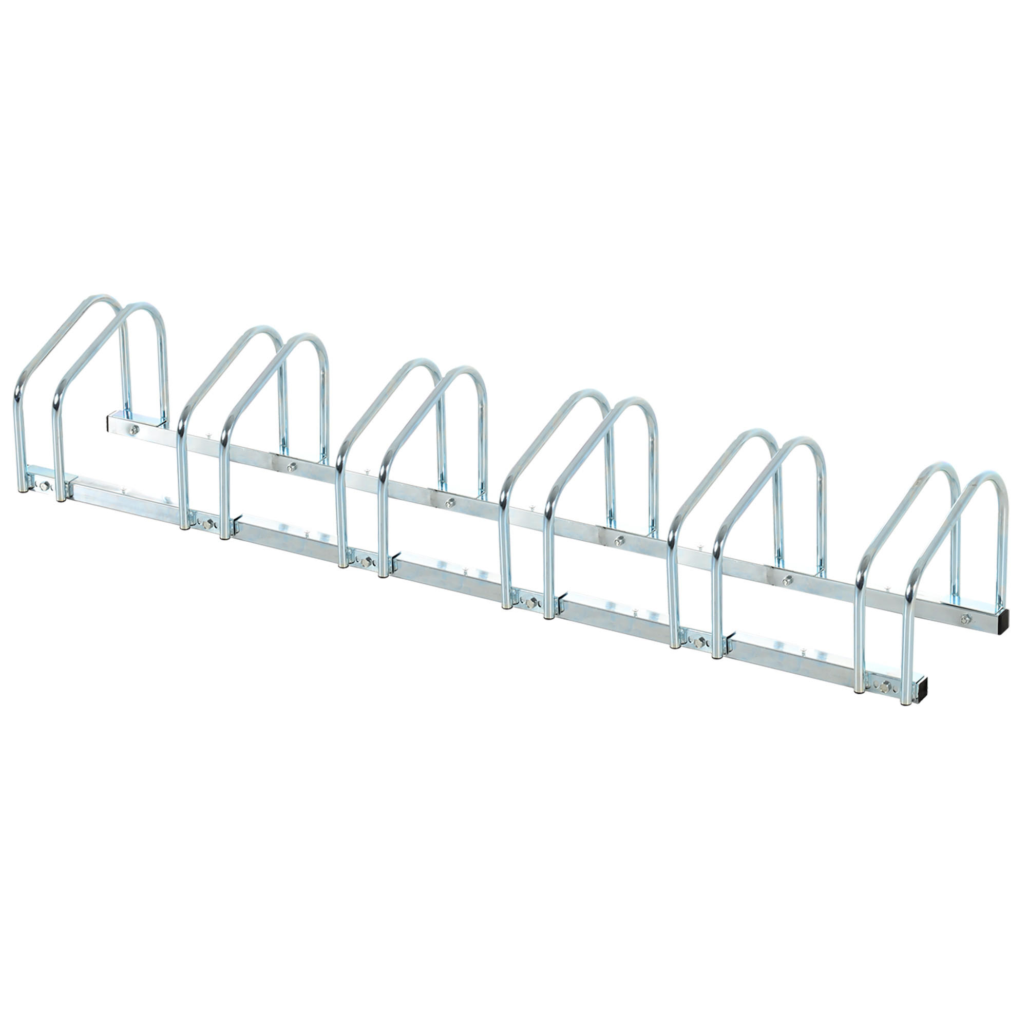 FAHRRADSTÄNDER, Stahl, Silber, 179L x 33B x 27H cm - Silberfarben, Metall (33/27/179cm) - HOMCOM