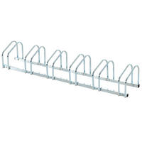 FAHRRADSTÄNDER, Stahl, Silber, 179L x 33B x 27H cm - Silberfarben, Metall (33/27/179cm) - HOMCOM