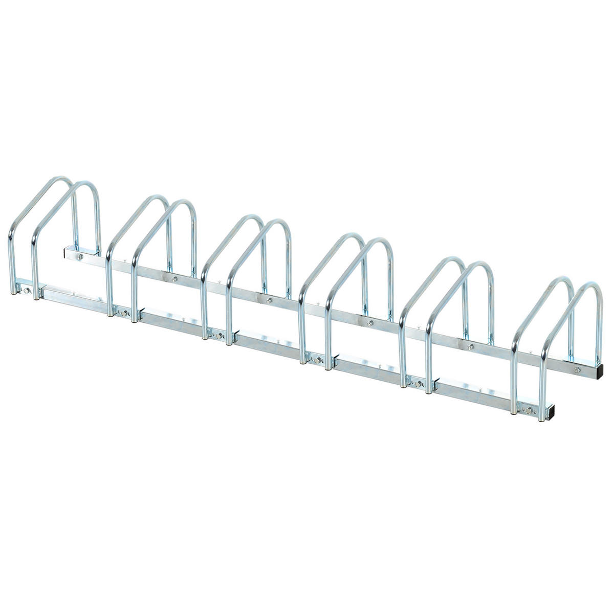 FAHRRADSTÄNDER, Stahl, Silber, 179L x 33B x 27H cm - Silberfarben, Metall (33/27/179cm) - HOMCOM