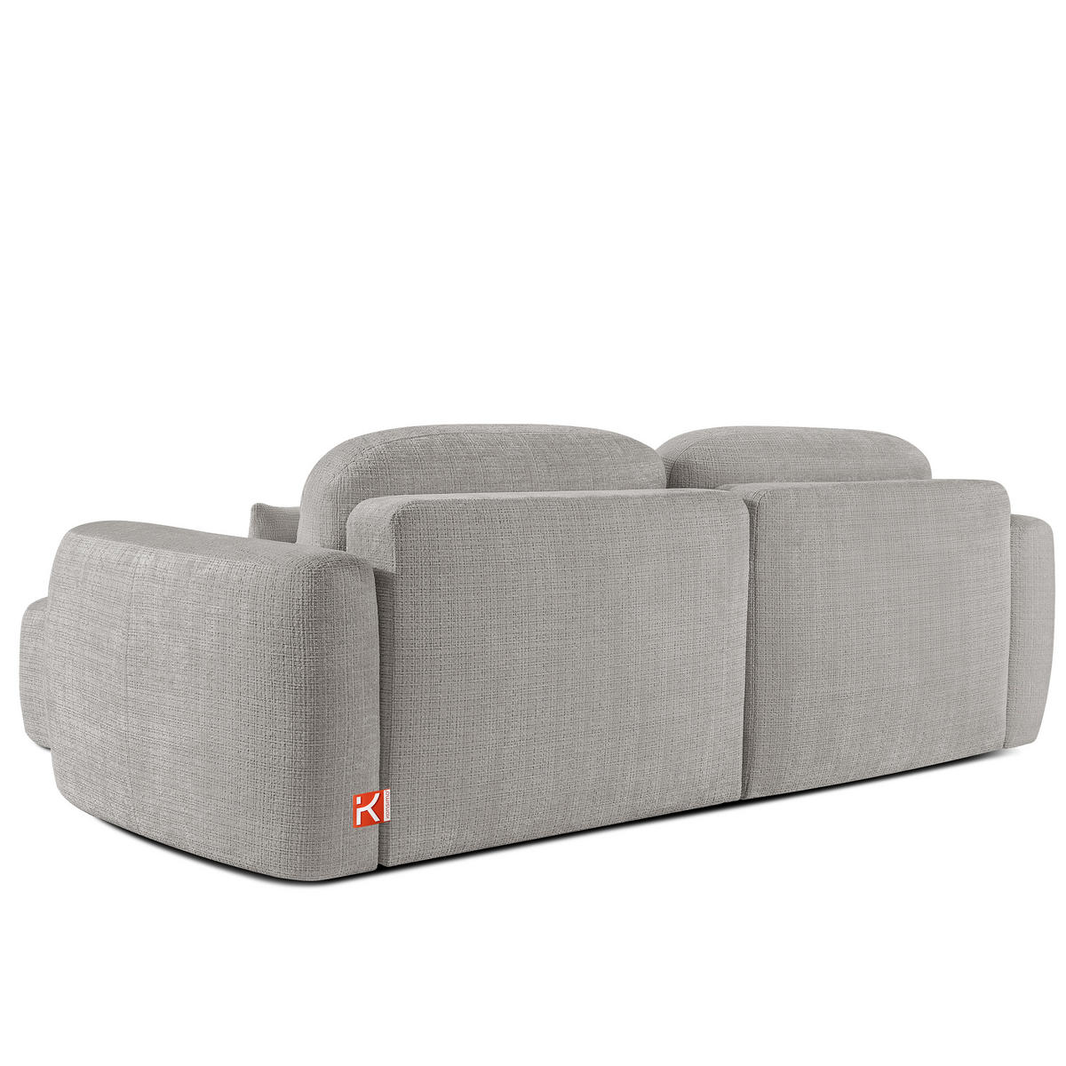 SITZGARNITUR ELOSA - Hellgrau, Holz/Textil (245/85/165cm) - KONSIMO®