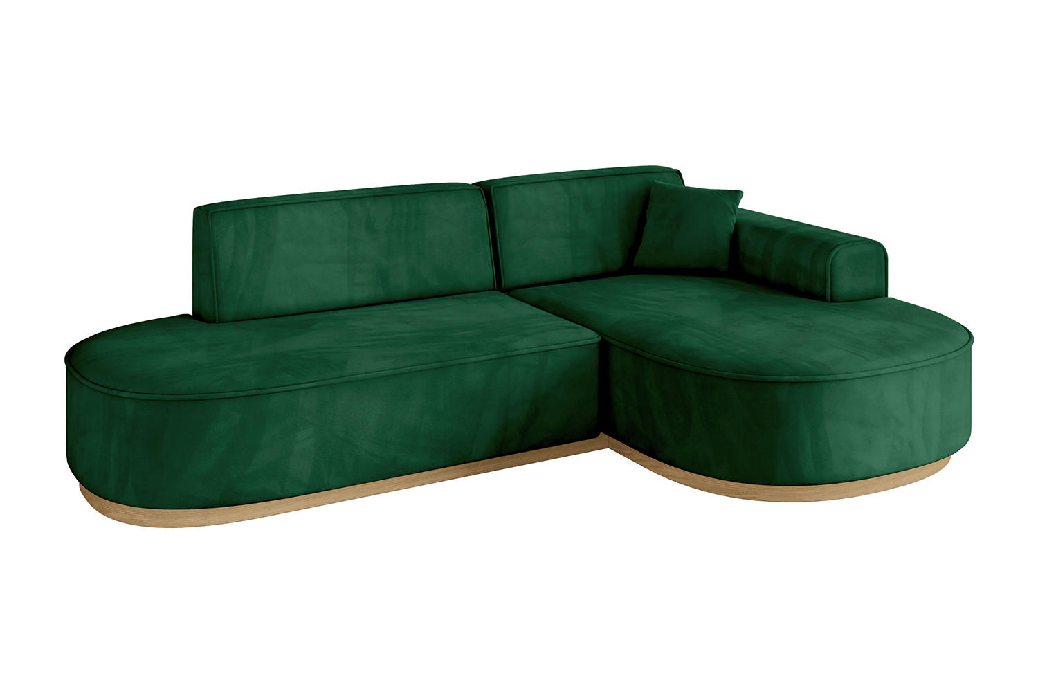 Altdecor Ecksofa Dunkelgrün 243x171 cm