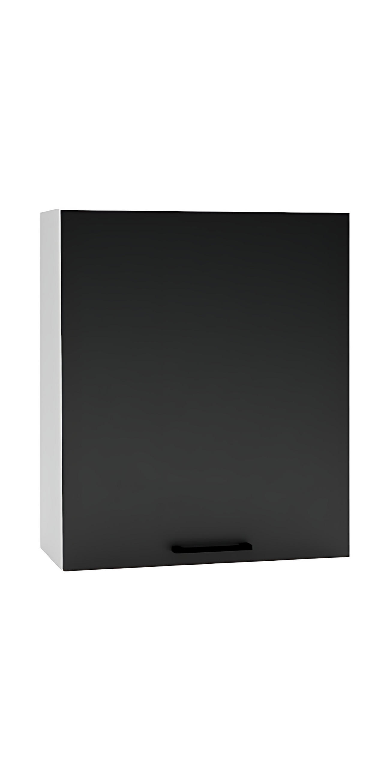 HÄNGESCHRANK W60 P/L - Dnoria - Praktisches Stauraum Konzept - Schwarz, Holz/Metall (60/72/30cm) - ROYAL24_MARKT