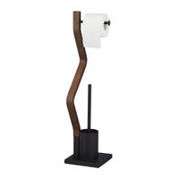 WC Garnitur - Multicolor, Holzwerkstoff/Metall (18.5/75/18.5cm) - Relaxdays