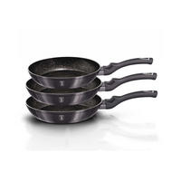 PFANNENSET Graphit 28/28/5 cm BH6903 - Graphitfarben, Metall - Berlinger Haus