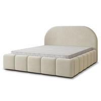 POLSTERBETT FLUSSO 160x200 cm mit Bettkästen - Creme - Creme, Holz (160/200cm) - MASSENO