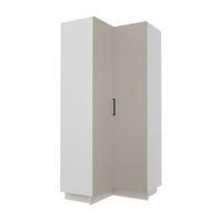 KÜCHENHOCHSCHRANK Salo D24N/207 Kaschmir Matt / Weiß 90 / 90 / 207cm - Kaschmir/Weiß, Holz/Holzwerkstoff (90/207/90cm) - Feldmann-Wohnen
