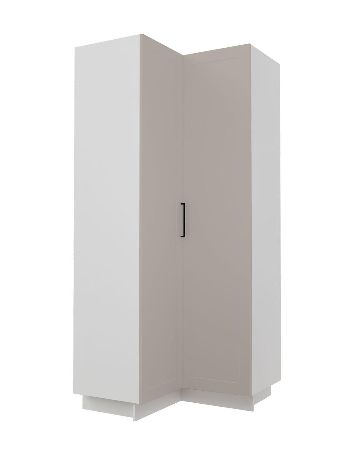 KÜCHENHOCHSCHRANK Salo D24N/207 Kaschmir Matt / Weiß 90 / 90 / 207cm - Kaschmir/Weiß, Holz/Holzwerkstoff (90/207/90cm) - Feldmann-Wohnen