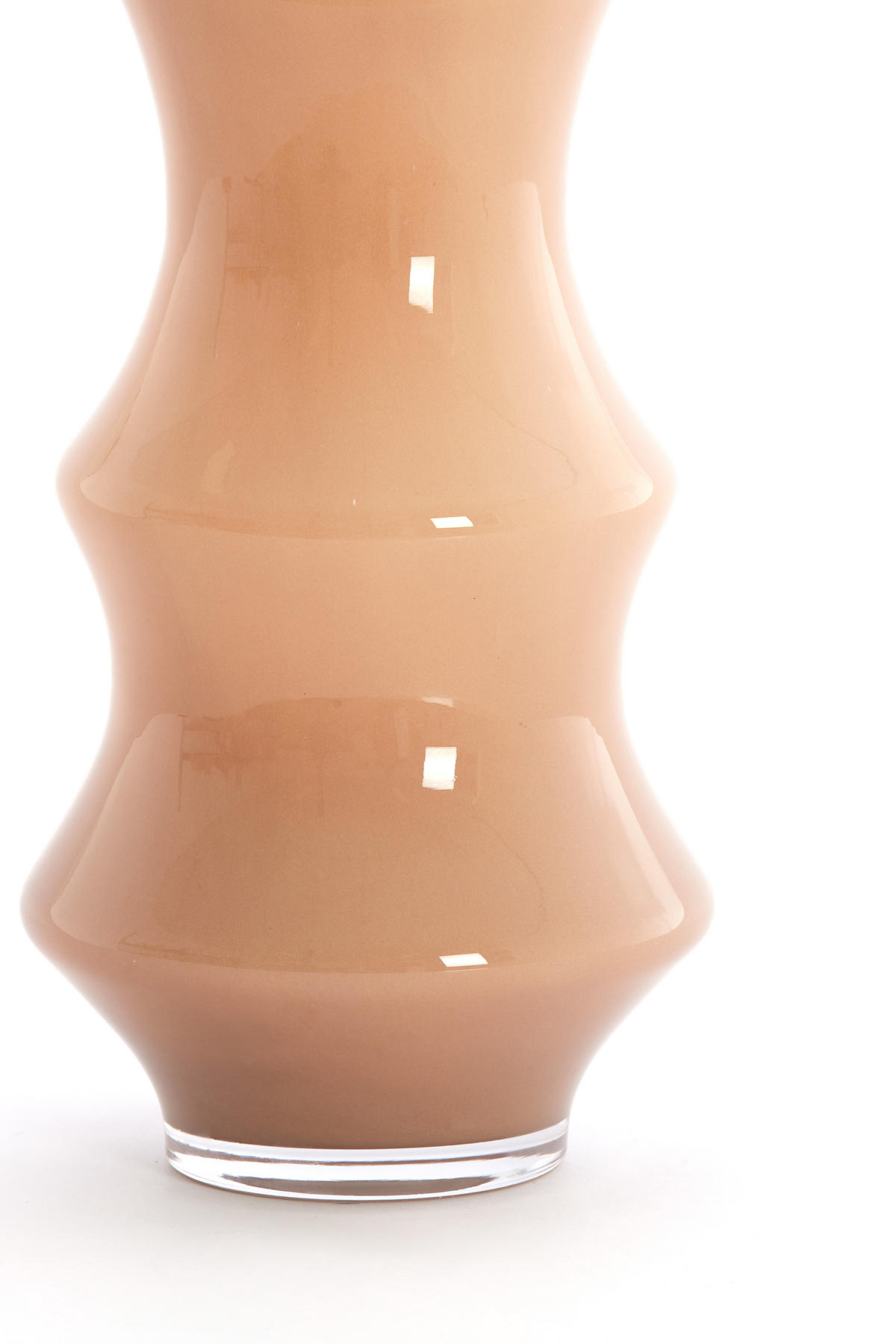 VAZE Fiorenza Braun 19/19/50 cm - Braun, Glas (50cm) - Light & Living