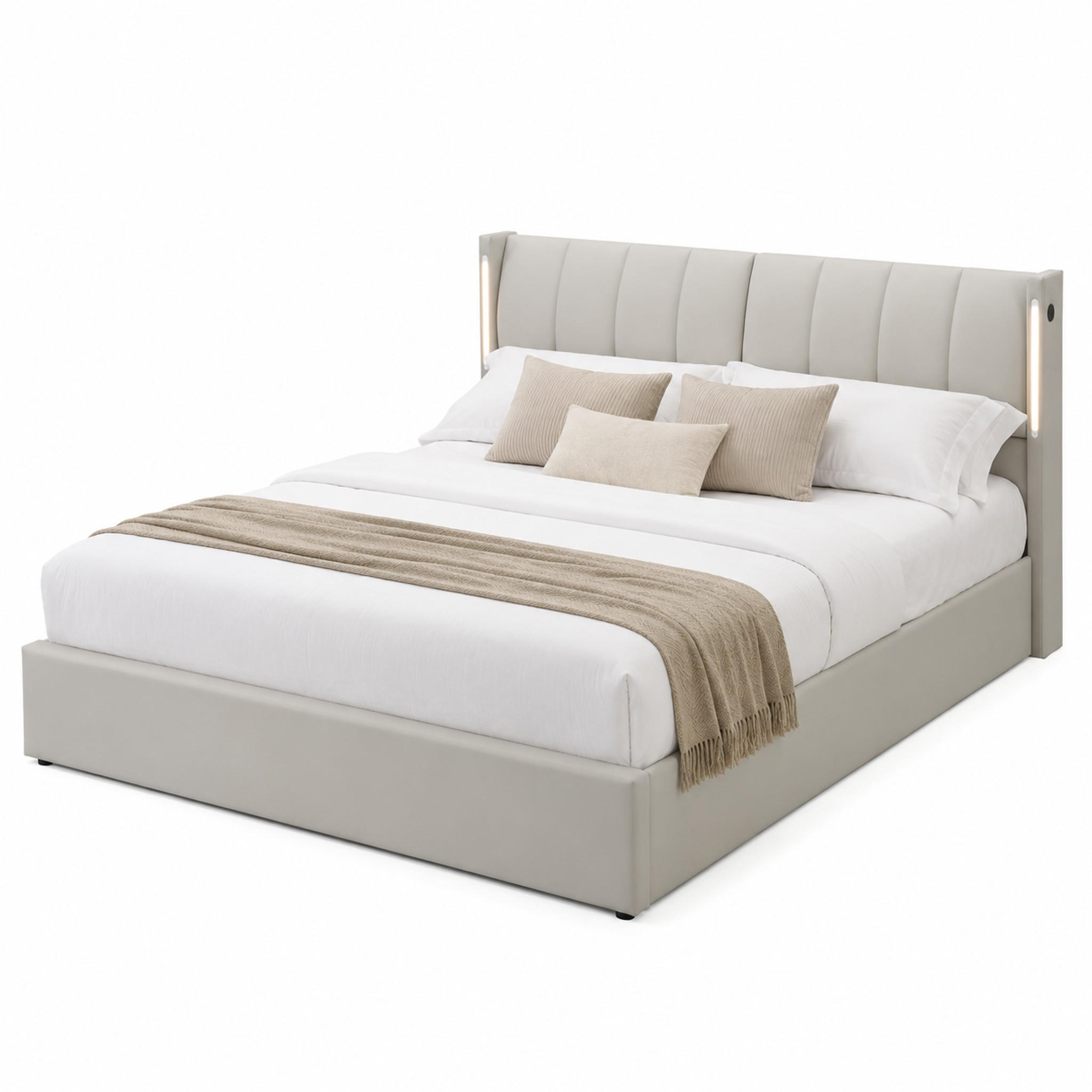 Beauniv Bett Grau 180x200 cm