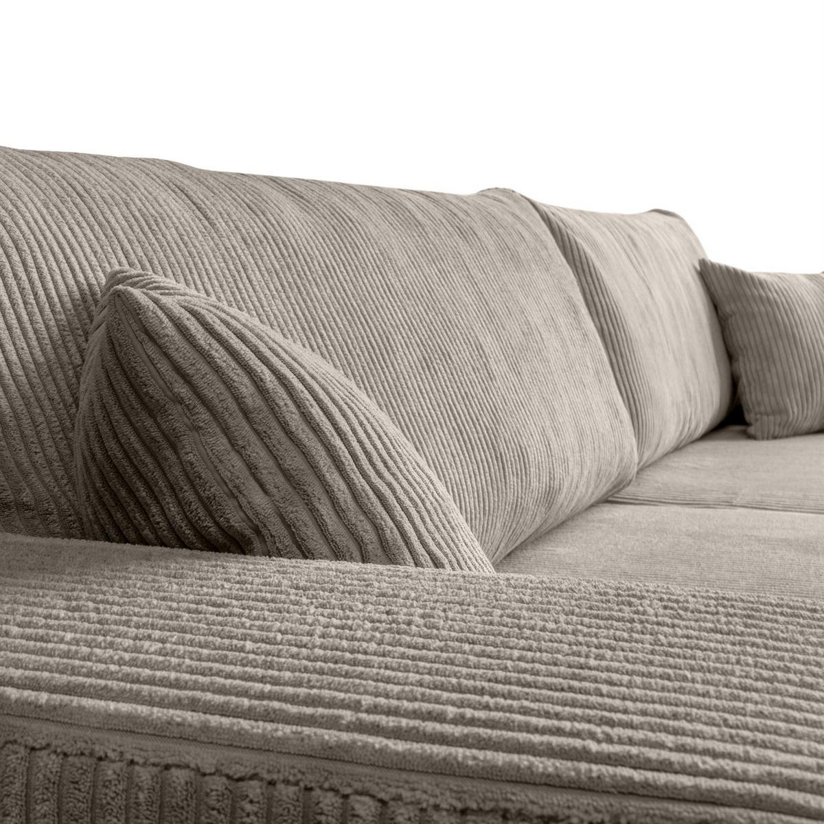 ECKSOFA SOPRANO mit Schlafunktion und Stauraum POSO 02 - Beige, Textil (271/175cm) - Lookway