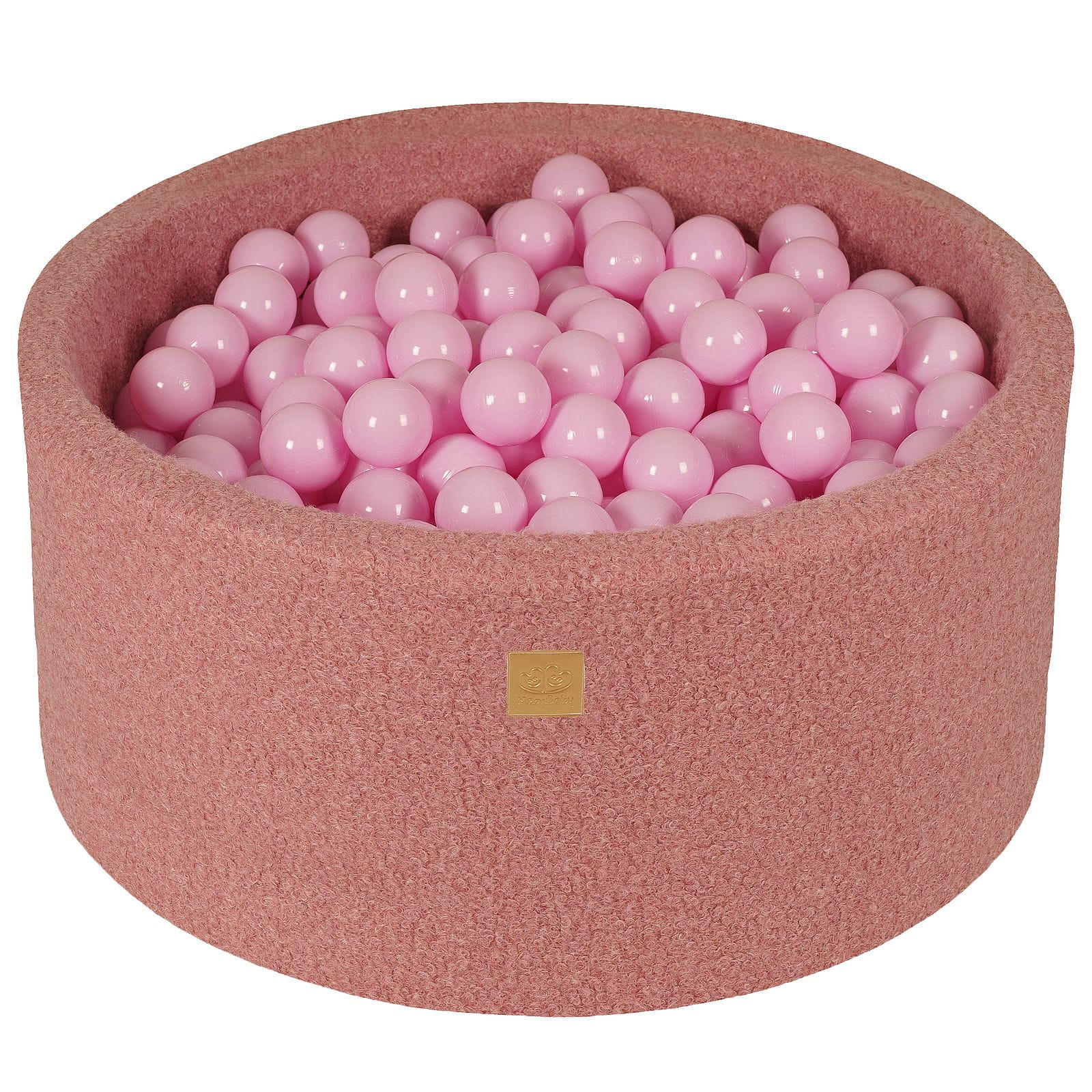 BÄLLEBAD für Kinder, Boucle, Rosa - Pink/Hellrosa, Textil (90/90/40cm) - MeowBaby