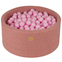 BÄLLEBAD für Kinder, Boucle, Rosa - Pink/Hellrosa, Textil (90/90/40cm) - MeowBaby