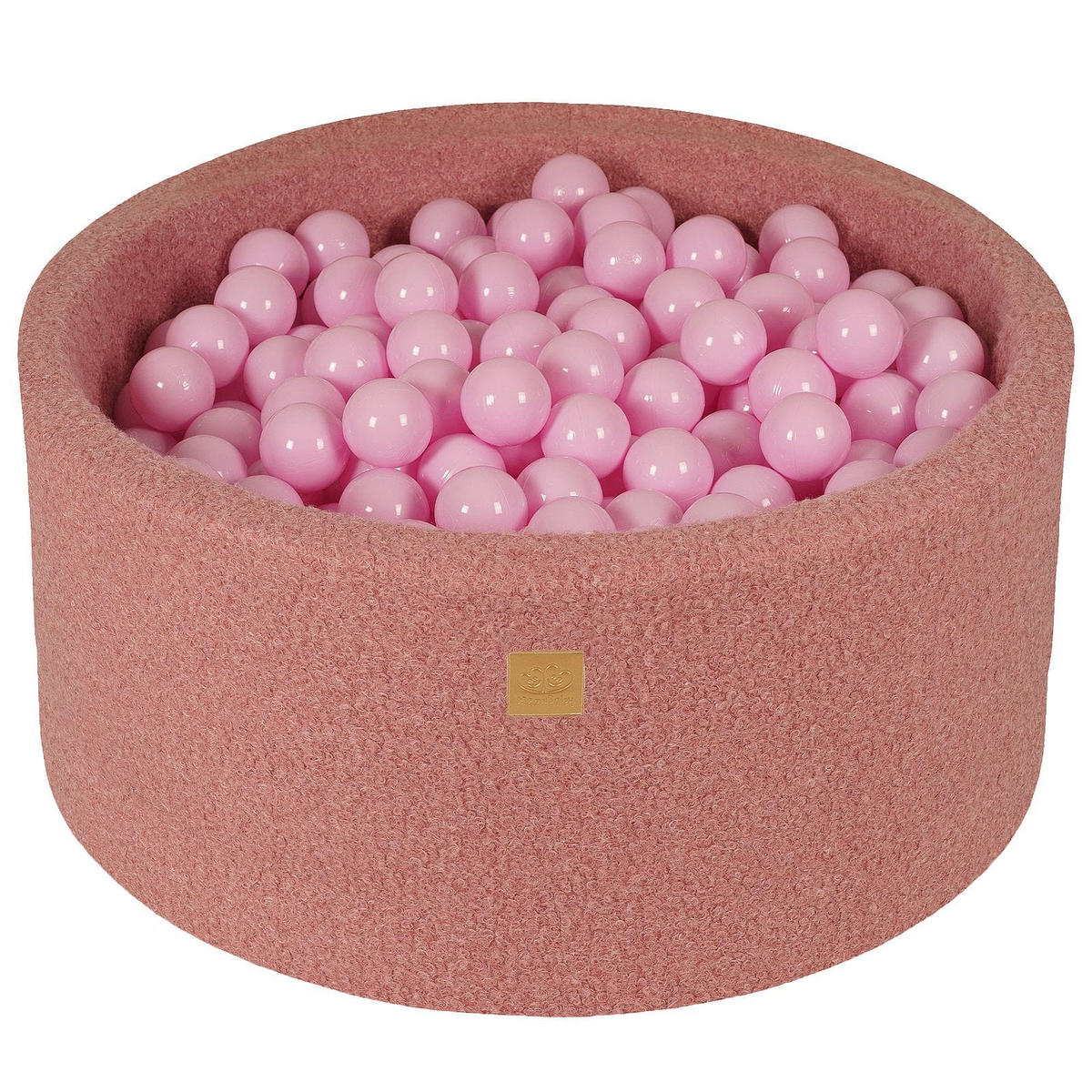 BÄLLEBAD für Kinder, Boucle, Rosa - Pink/Hellrosa, Textil (90/90/40cm) - MeowBaby