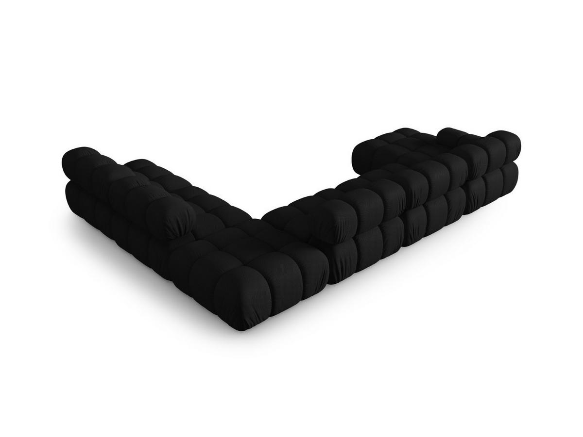 PANORAMASOFA modular rechts Bellis aus 3D-Stoff schwarz 7 Sitzplätze - Schwarz, Textil (282/70/376cm) - Micadoni