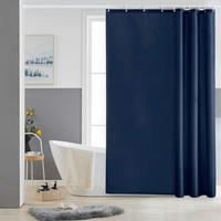 DUSCHVORHANG Textil Dunkelblau 150 x 180 cm - Dunkelblau, Textil (150/180cm)