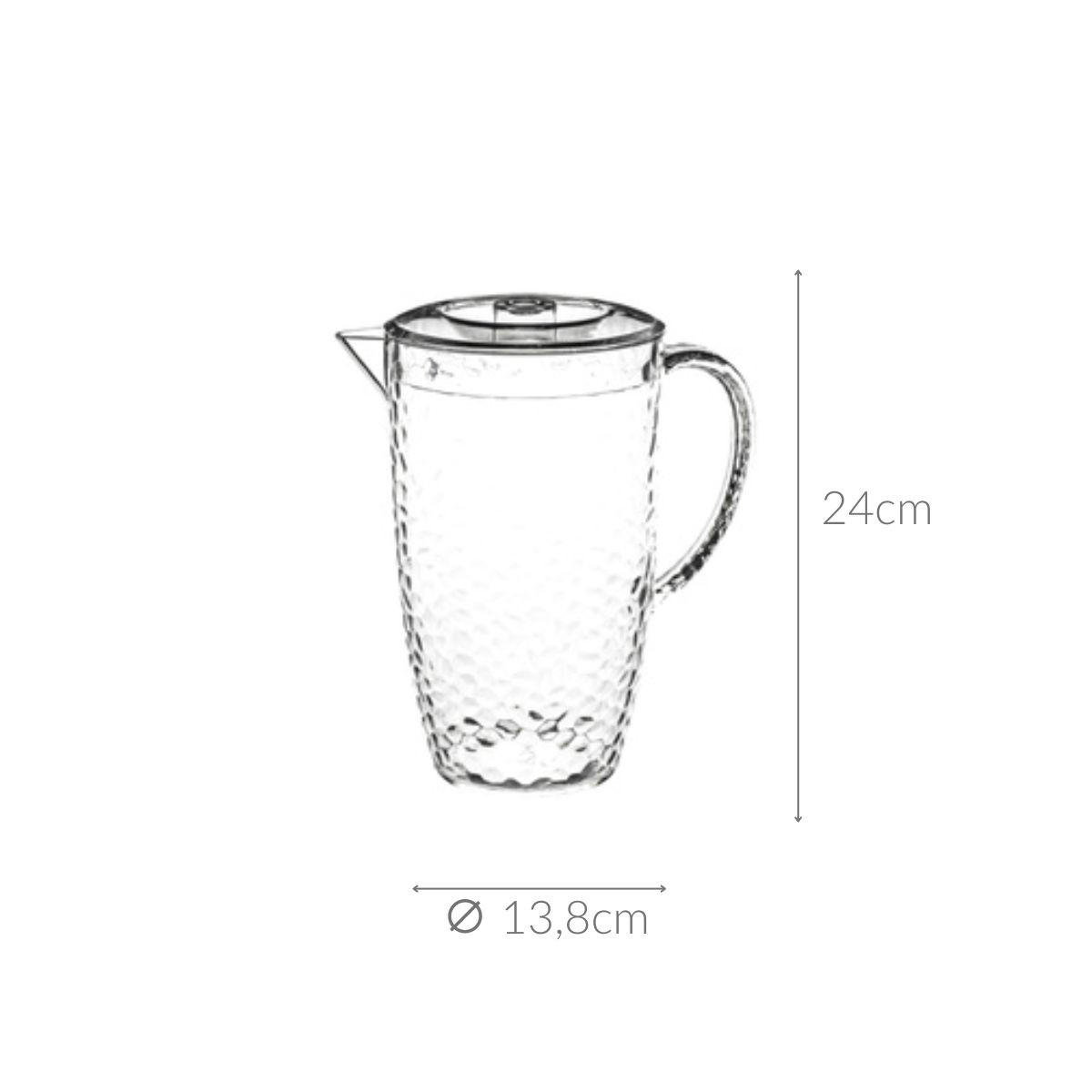 DEKANTER Estiva Transparentny 2 l 13,8/13,8/24 cm - Transparent, Kunststoff (2L) - 5five Simply Smart